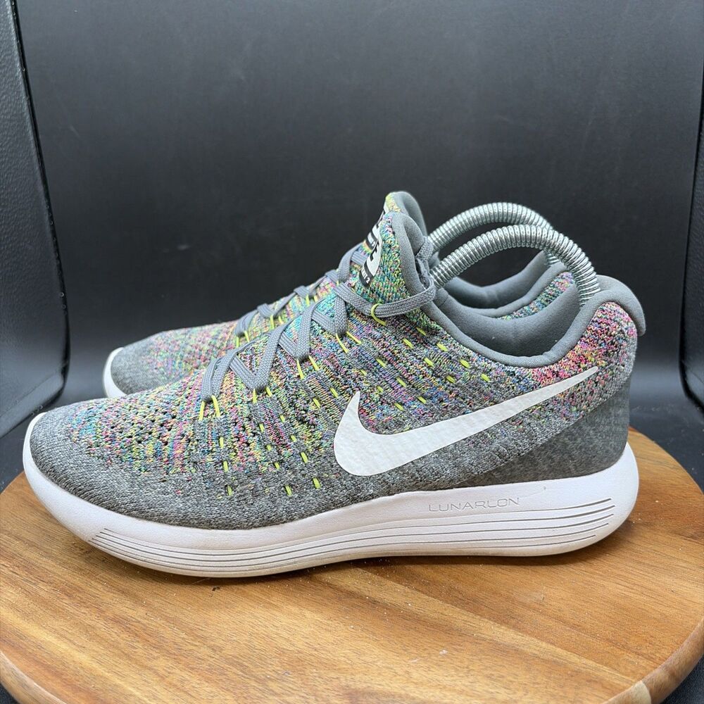 Nike LunarEpic Flyknit 2 Mens Size 7.5 Running Shoes Multicolor Sneakers